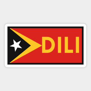 Dili City in East Timor Flag Sticker